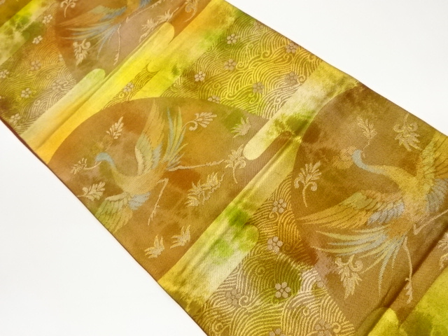 JAPANESE FUKURO OBI / WOVEN ROUGH WAVE